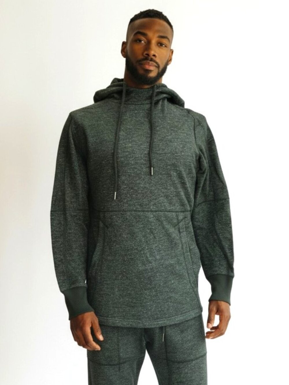 NWOT Under Armour Marbled Green Hooded Sweatshirt with Side Zipper